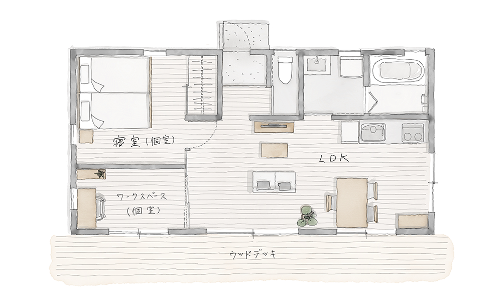 A棟の間取り図